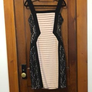 Light blush pink form fitting dress